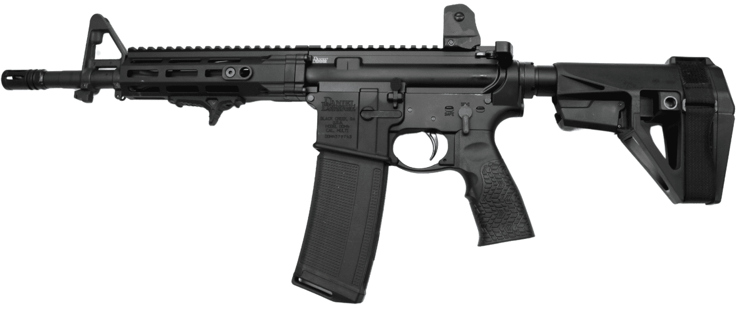 DANIEL DEFENSE DDM4 PISTOL 223/5.56 11.5" BLK BRACE 1-30RD