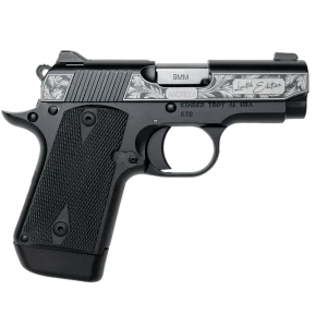KIMBER MICRO 9 FOLIA 9MM PISTOL LASER ENGRAVED LEAVES DESIGN 3.15" 1-7RD