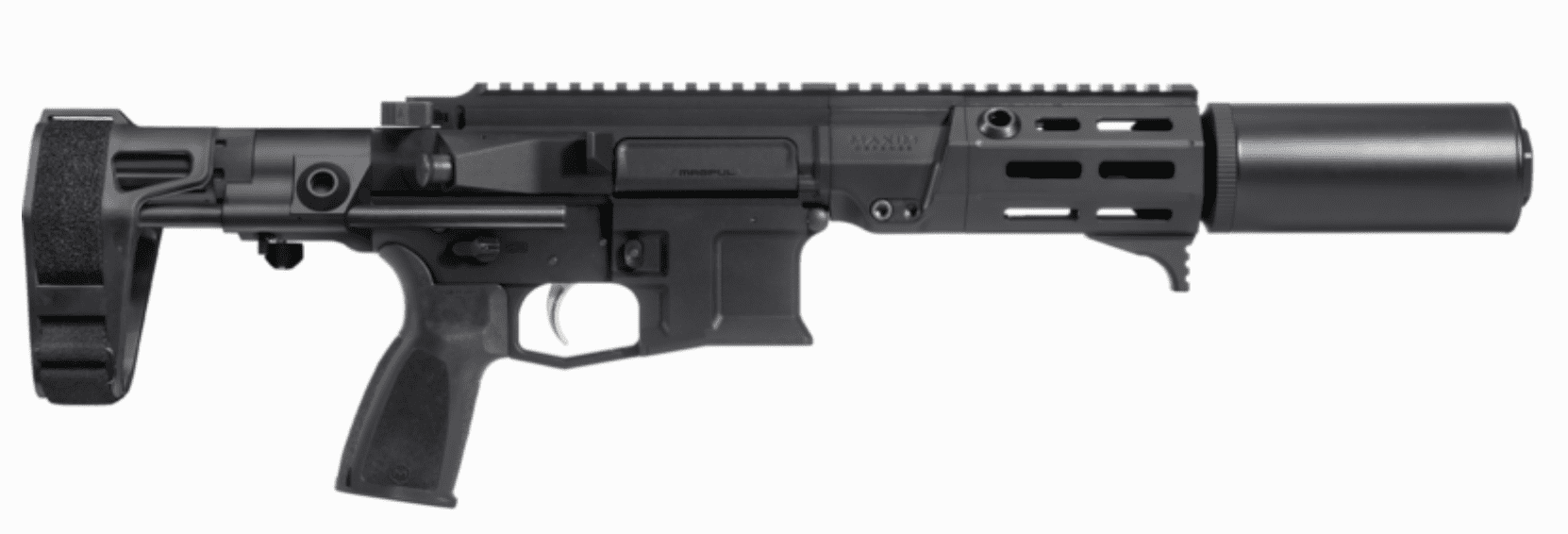 MAXIM DEFENSE PDX-SD 300BLK PISTOL 5.5" BBL, SCW BRACE, ARID, PDX-SD 7.62 SUPPRESSOR 1-30RD MAG