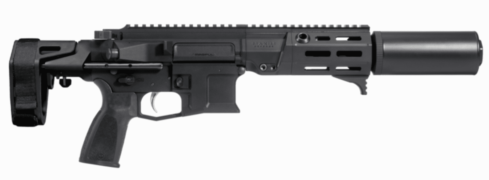 MAXIM DEFENSE PDX-SD 5.56 PISTOL 5.5" BBL, SCW BRACE, BLACK, PDX-SD 5.56 SUPPRESSOR 1-30RD MAG