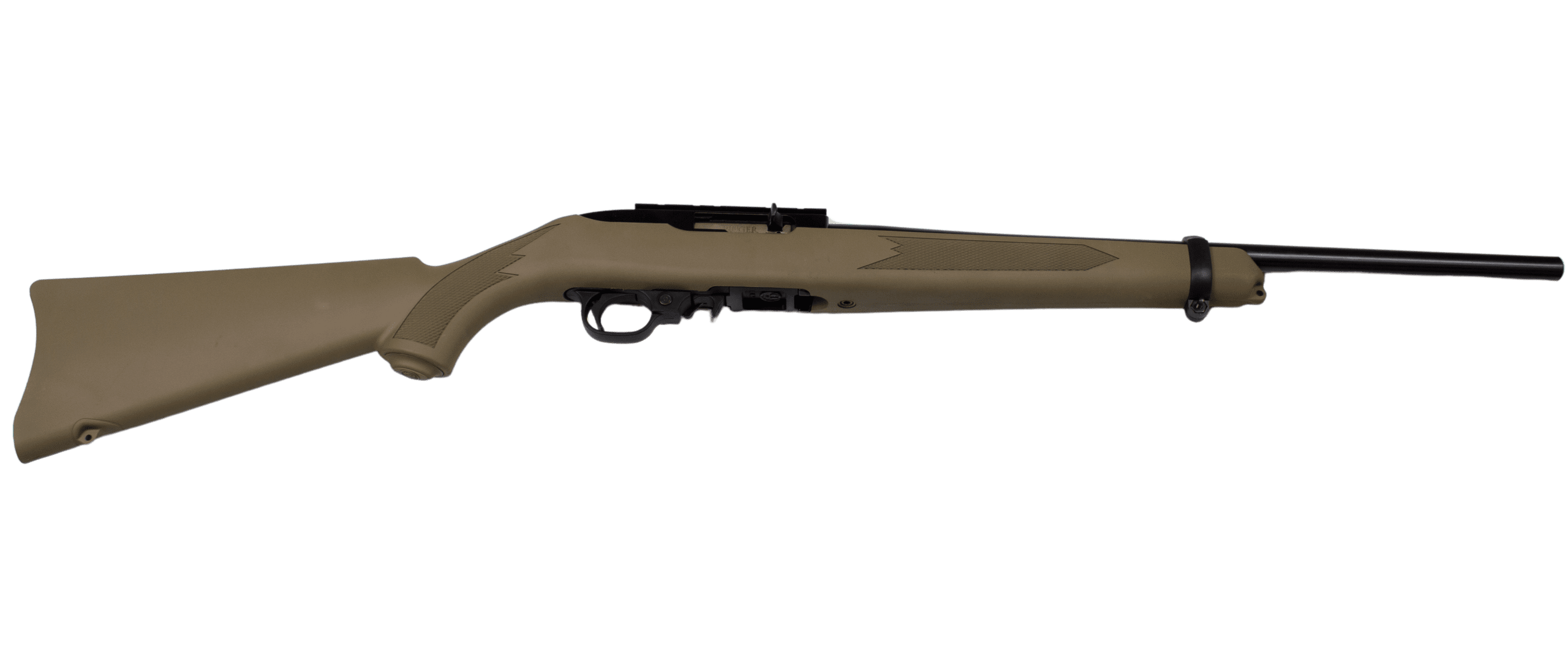 RUGER 10/22 CARBINE 22LR 18.5" BBL, FDE SYNTHETIC 1-10RD