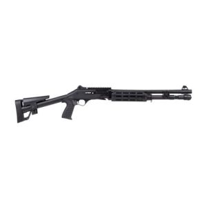 PANZER ARMS M4 SPEED PRO 12G SA 18.5" BLACK FIXED SKELETON STOCK 5RD