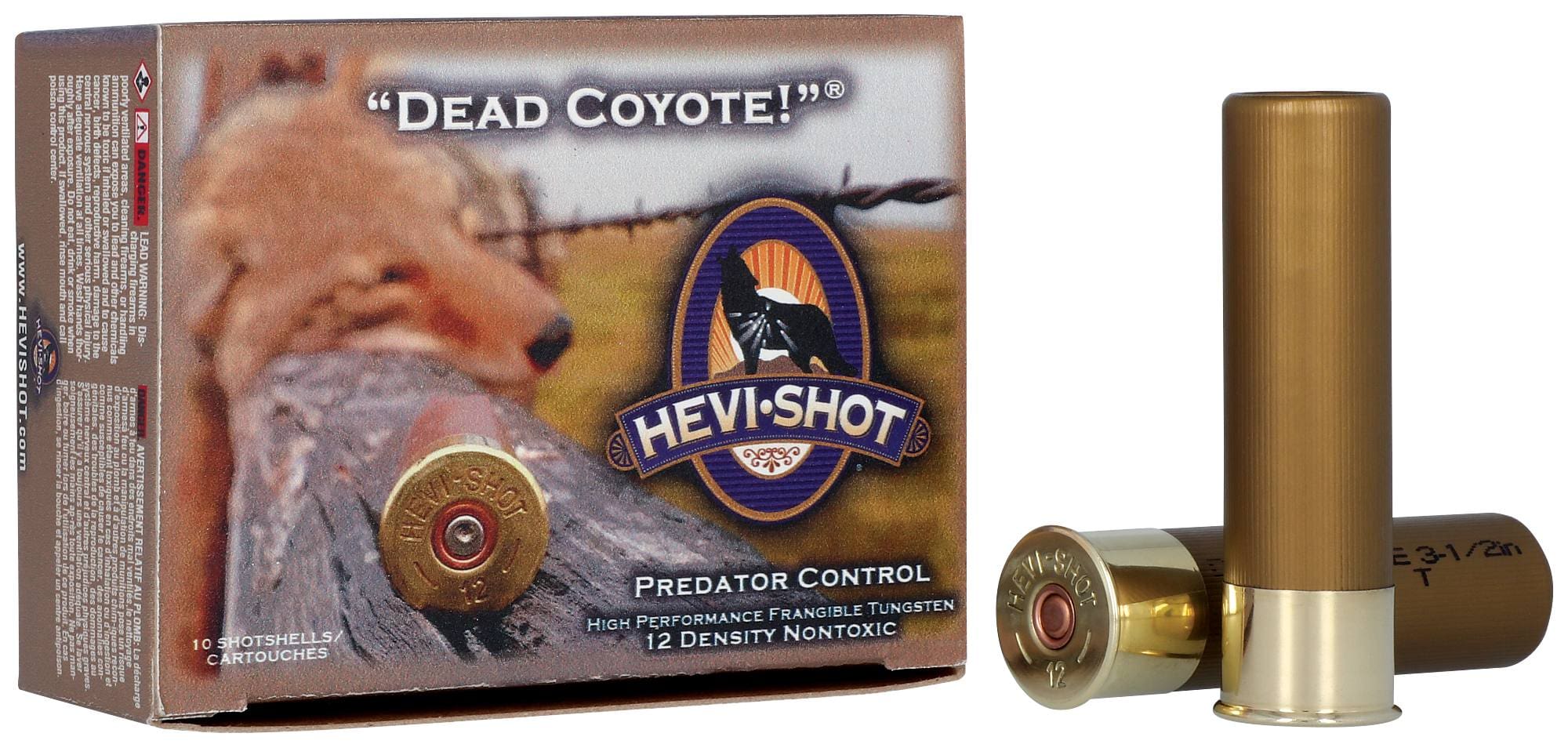HEVI-SHOT DEAD COYOTE 12GA 3-1/2IN 1-5/8OZ T SHOT 10 RD/BX 10 BX/CS