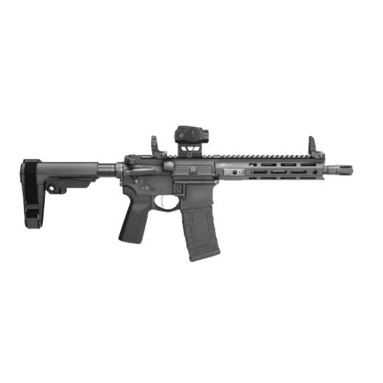 SPRINGFIELD ARMORY SAINT VICTOR GEAR PAC 300BLK 11.5" PISTOL, SBA3, BLACK, FLIP UPS, 4-30RD