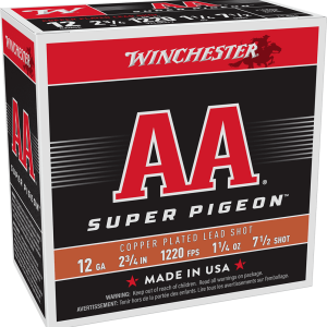 WINCHESTER 12 GA 2-3/4" #7.5 AA SUPER PIGEON 1-1/4 OZ 25 RD/BX 10 BX/CS