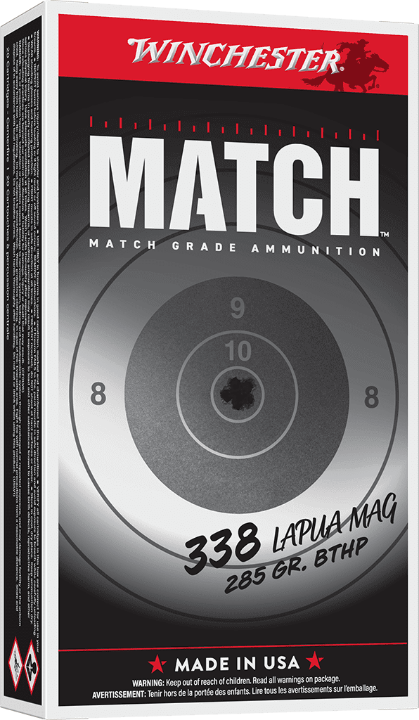 WINCHESTER 338 LAPUA MAG 285 BTHP 20 RD/BX 10 BX/CS