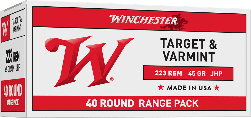 WINCHESTER 223 REM USA VARMINT JHP 45 GR 40 RD/BX 10 BX/CS