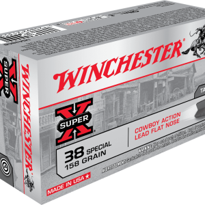 WINCHESTER 38 SPECIAL SUPER-X TARGET COWBOY LFN 158 GR 50 RD/BX 10 BX/CS