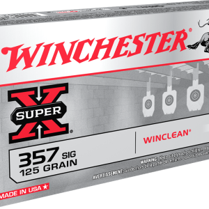 WINCHESTER 357 SIG SUPER-X TARGET WINCLEAN 125 GR 50 RD/BX 10 BX/CS