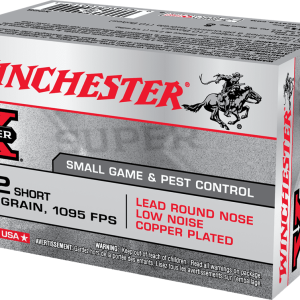 WINCHESTER 22 SHORT SUPER-X LOW NOISE LRN CP 29 GR 50 RD/BX 100 BX/CS