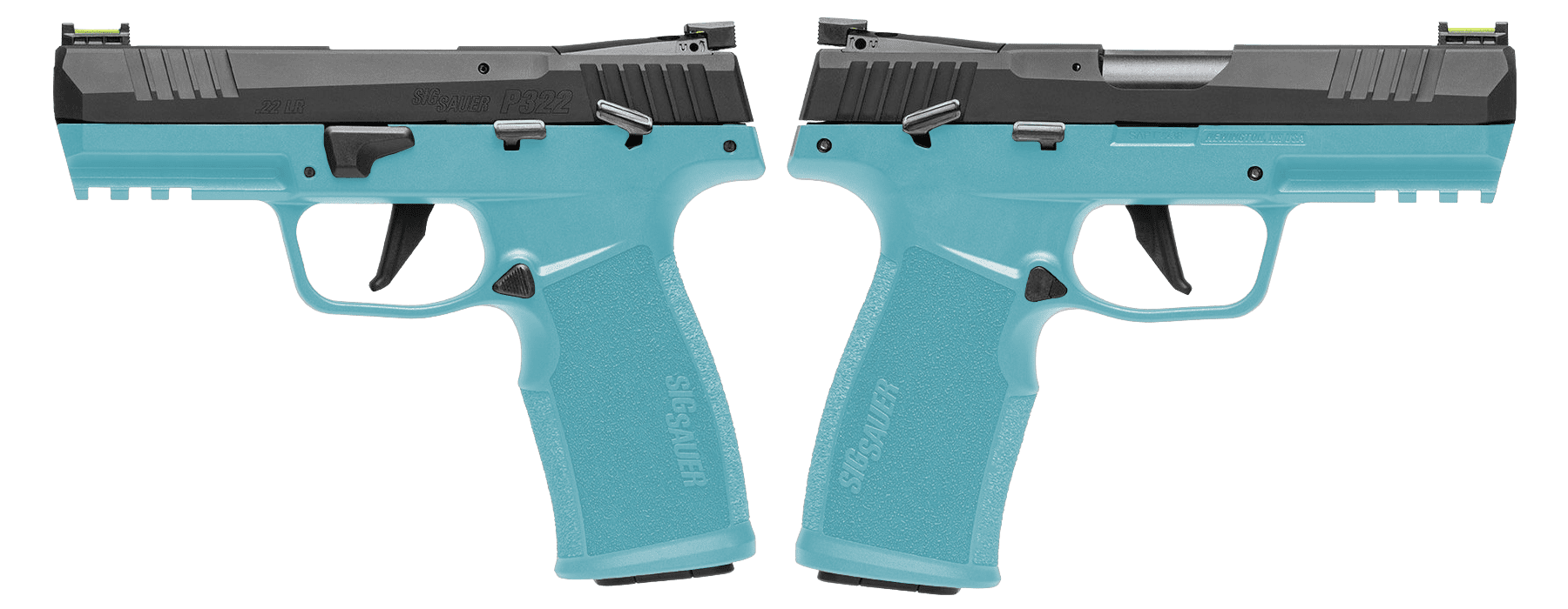 SIG SAUER P322C 22LR PSTL THRD BBL, O.R. 2-20RD ROBIN EGG BLUE - ORION EXCLUSIVE