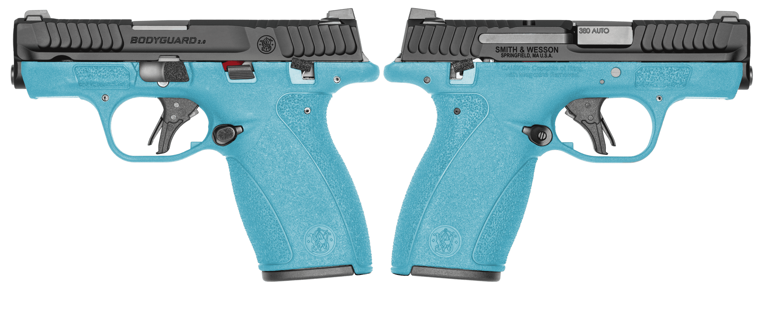 SMITH & WESSON BODYGUARD 2.0 MS 380ACP 2.75" ROBINS EGG BLUE 1-10RD 1-12RD