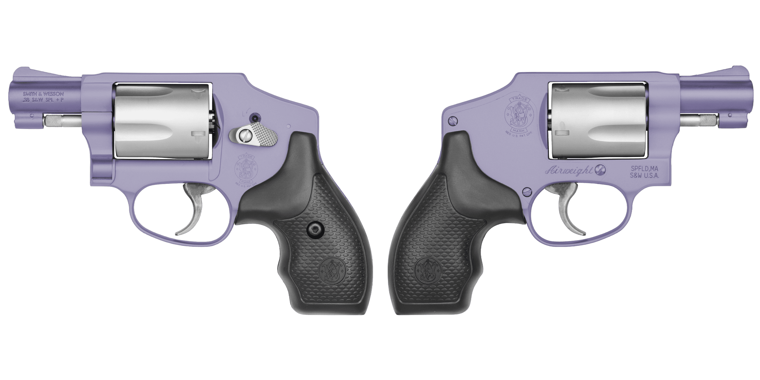 SMITH & WESSON 642 CRUSHED ORCHID AIRWEIGHT 38SPL 1.875" 5RD DAO