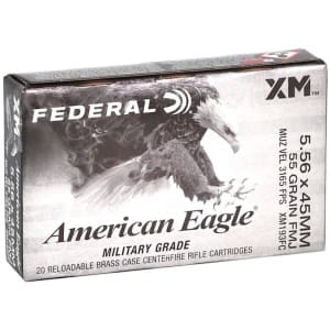 FEDERAL AE 5.56x45 55GR FMJ 20/BX 25BX/CS