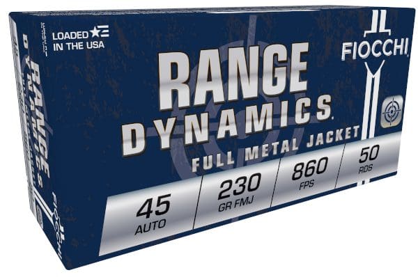 FIOCCHI 45 AUTO 230GR FMJ 50RD BX 1000RD CASE