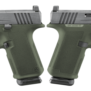 RUGER RXM 9MM PISTOL 4" CRUSHED SILVER BATTLE WORN/GREEN O.R. 2-15RD MAGS - ORION EXCLUSIVE