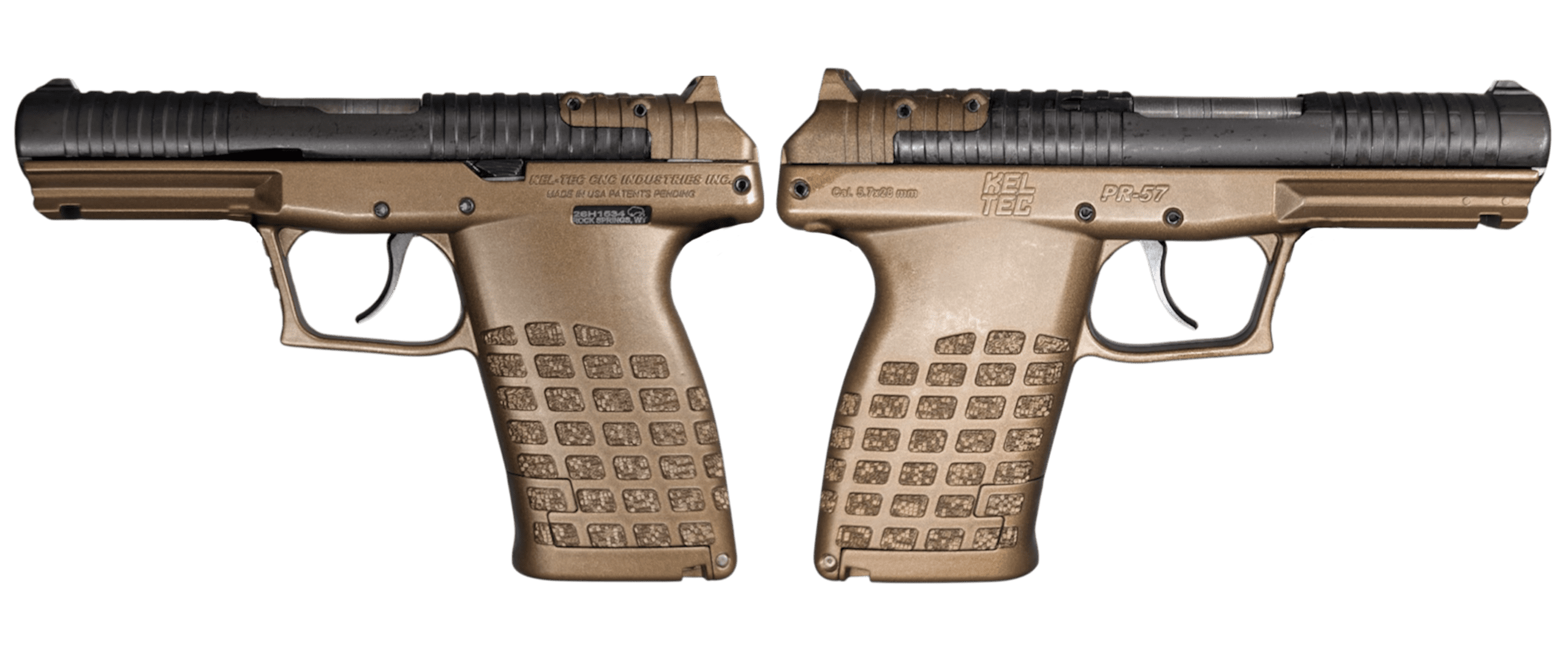 KELTEC PR57 5.7X28 PISTOL 4.64"BBL OPTIC READY, BURNT BRONZE, 20+1, 2-STRIPPER CLIPS