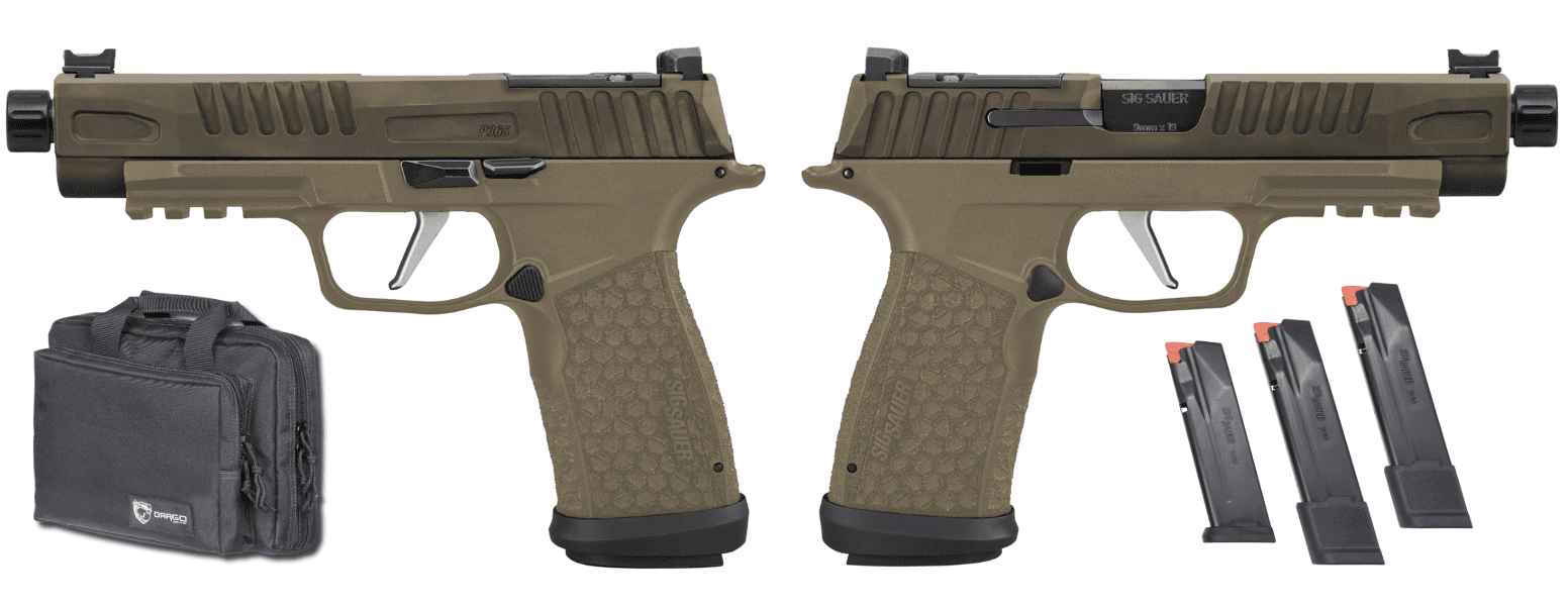SIG SAUER P365 FUSE TACTICAL 9MM 4.3" THREADED BBL, TWO TONE TAN O.R. 1-17RD, 2-21RD