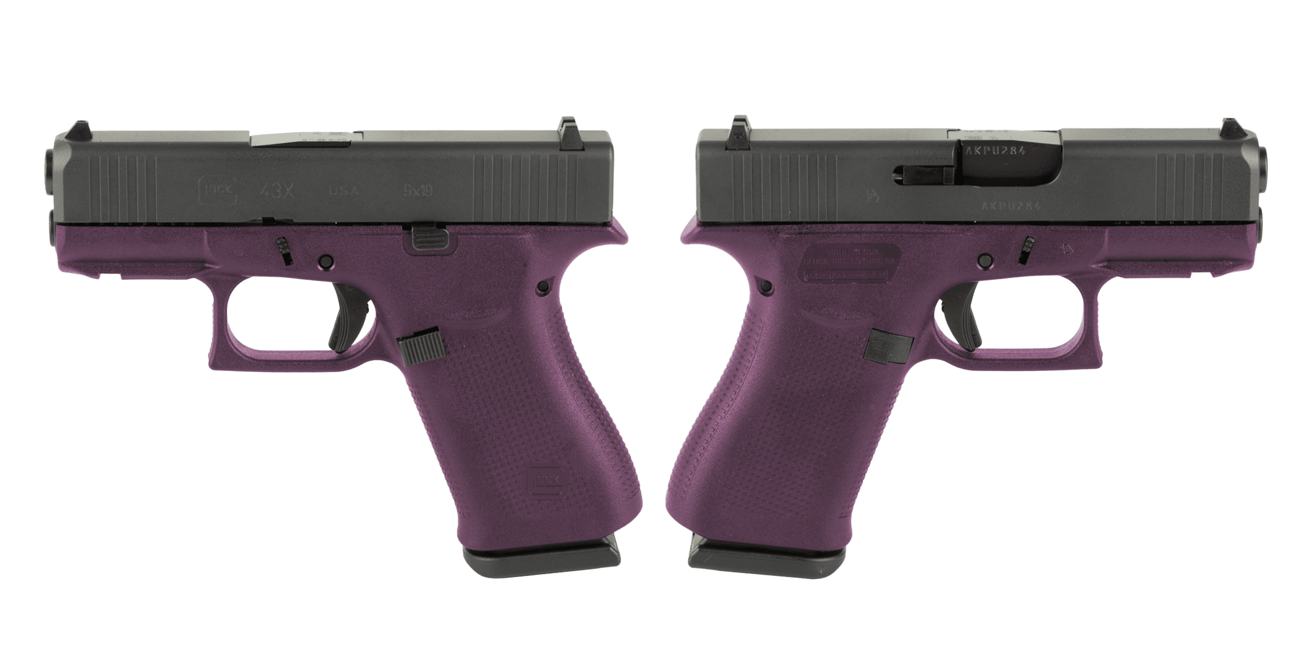 GLOCK G43X 9MM PISTOL 3.41" BLACK CHERRY NIGHT SIGHTS 2-10RD MAGS