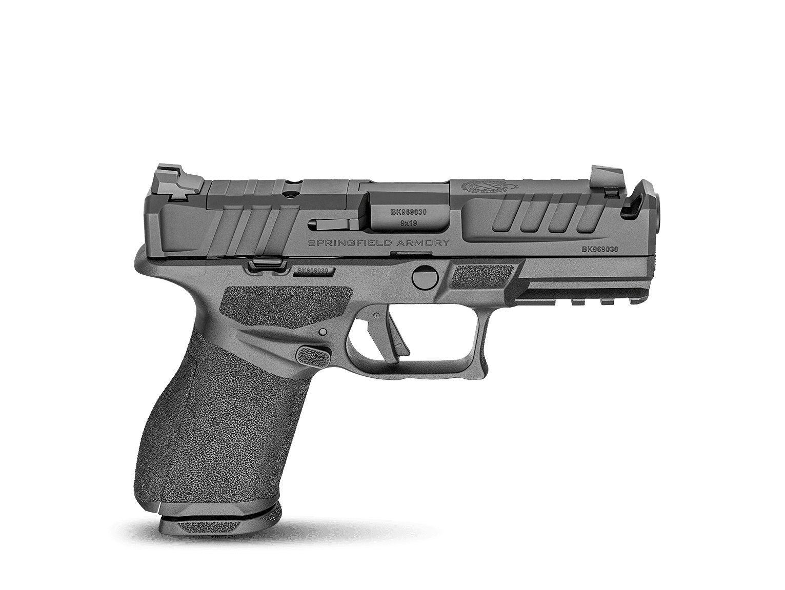 SPRINGFIELD ARMORY ECHELON 4.0C COMP 9MM PISTOL 4" BLACK U NOTCH 2-15RD MAGS