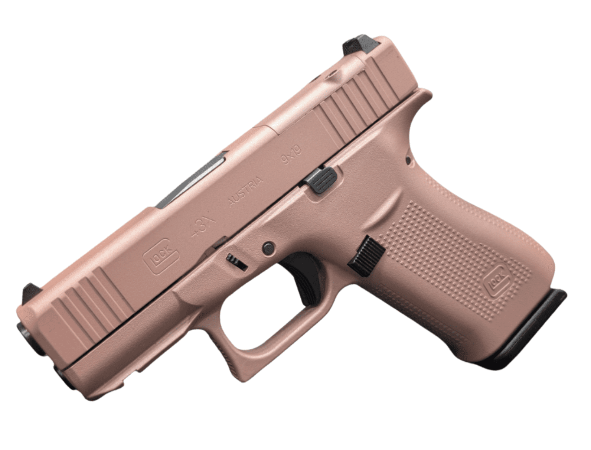 GLOCK 43X MOS ROSE GOLD FS 9MM PISTOL 3.39" FXD  2-10RD MAGS