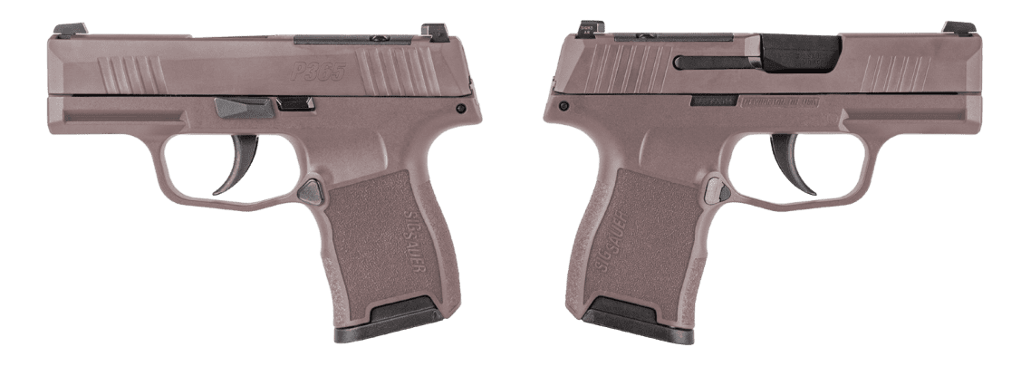 SIG SAUER P365 ROSE GOLD 9MM PSTL 3.10" BLK O.R.  2-10RD MAGS