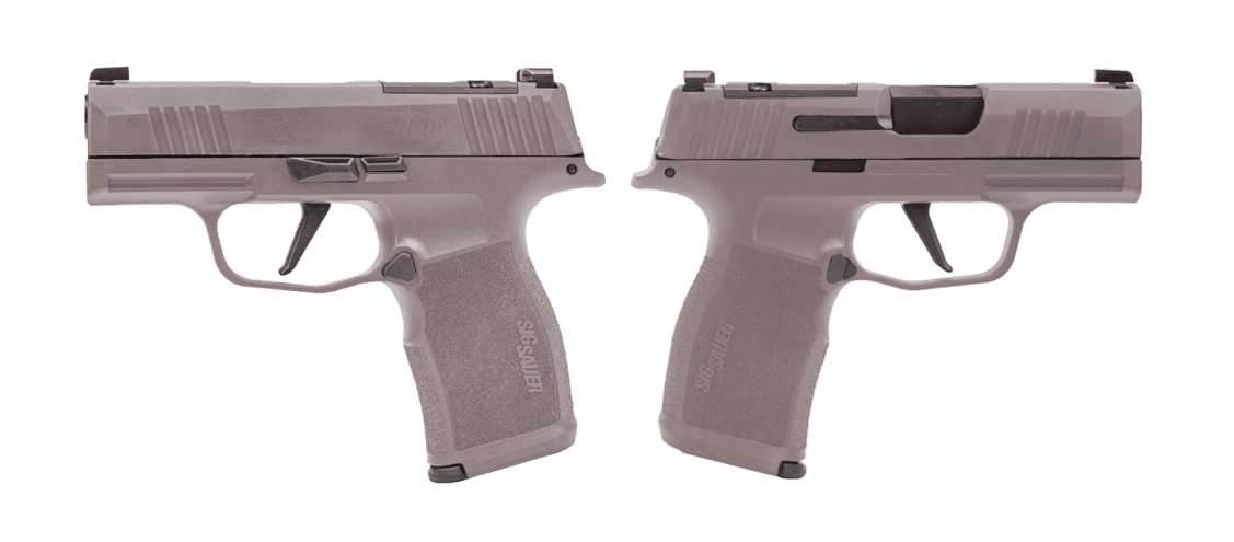SIG SAUER P365X ROSE GOLD 9MM PSTL 3.1" BBL 2-12RD MAGS, OPTC PLTE COVER
