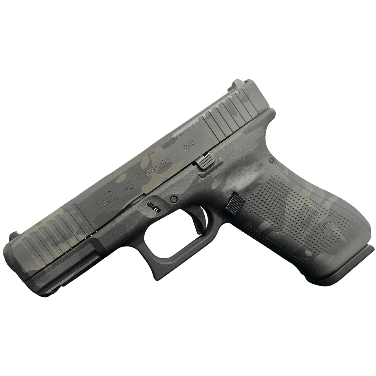 GLOCK 45 GEN 5 MOS BLACK MULTICAM FS 9MM PISTOL FXD 5.5lb 3-17RD MAGS