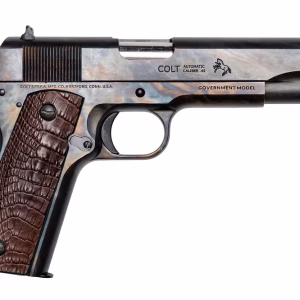 COLT 1911 LINEAGE 45ACP COLOR CASE HARDENED, ALLIGATOR GRIPS, 1 OF 300