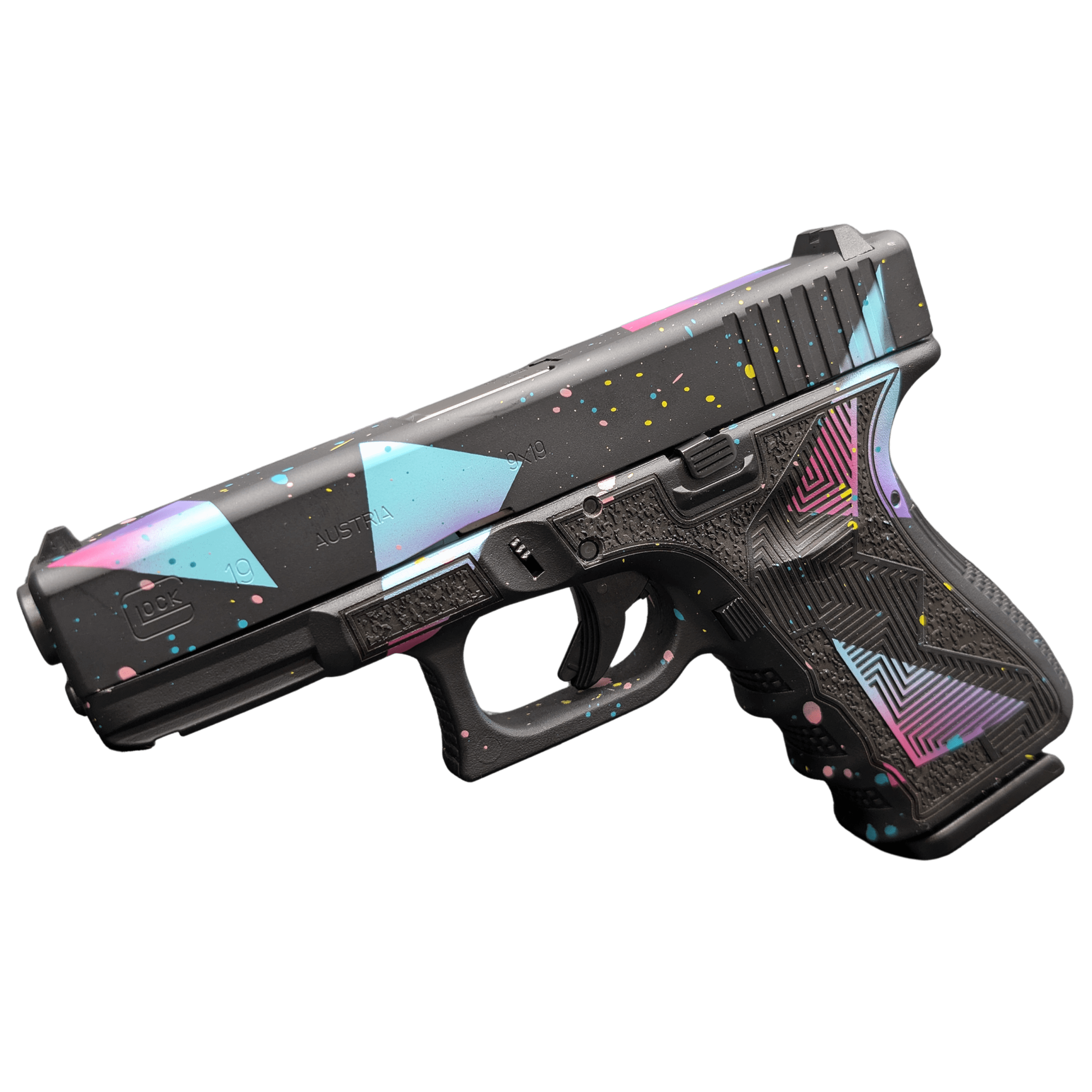 GLOCK 19 GEN 3 80'S DISCO 9MM PISTOL 4.01" FXD 5.5lb 2-15RD MAGS