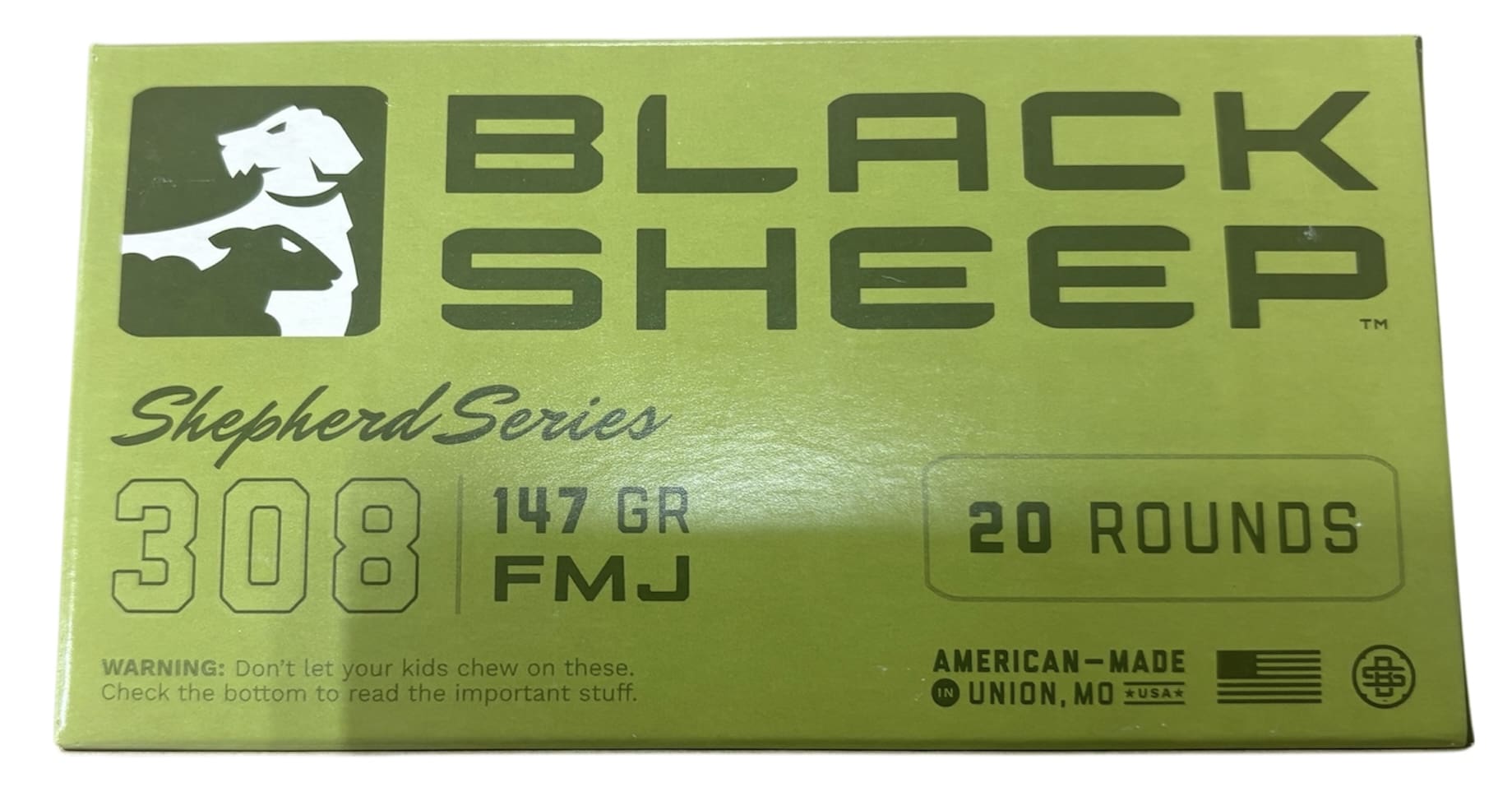 BLACK SHEEP .308 147 GRAIN FMJ 20RD BOX 27BX PER CASE