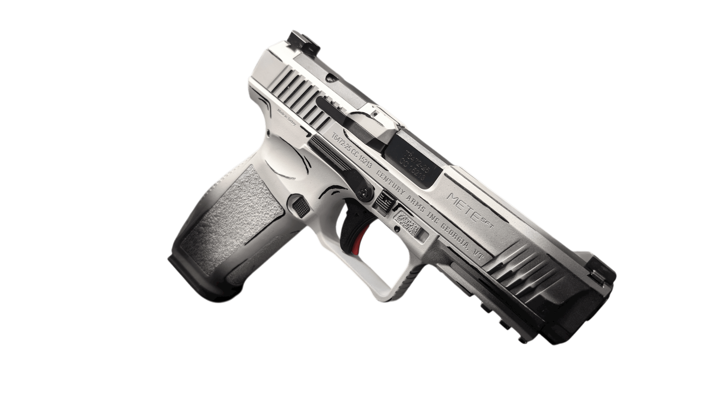CENTURY CANIK METE SF ONE SERIES DOODLE 9MM PISTOL WHITE/BLACK 1-15RD MAGS