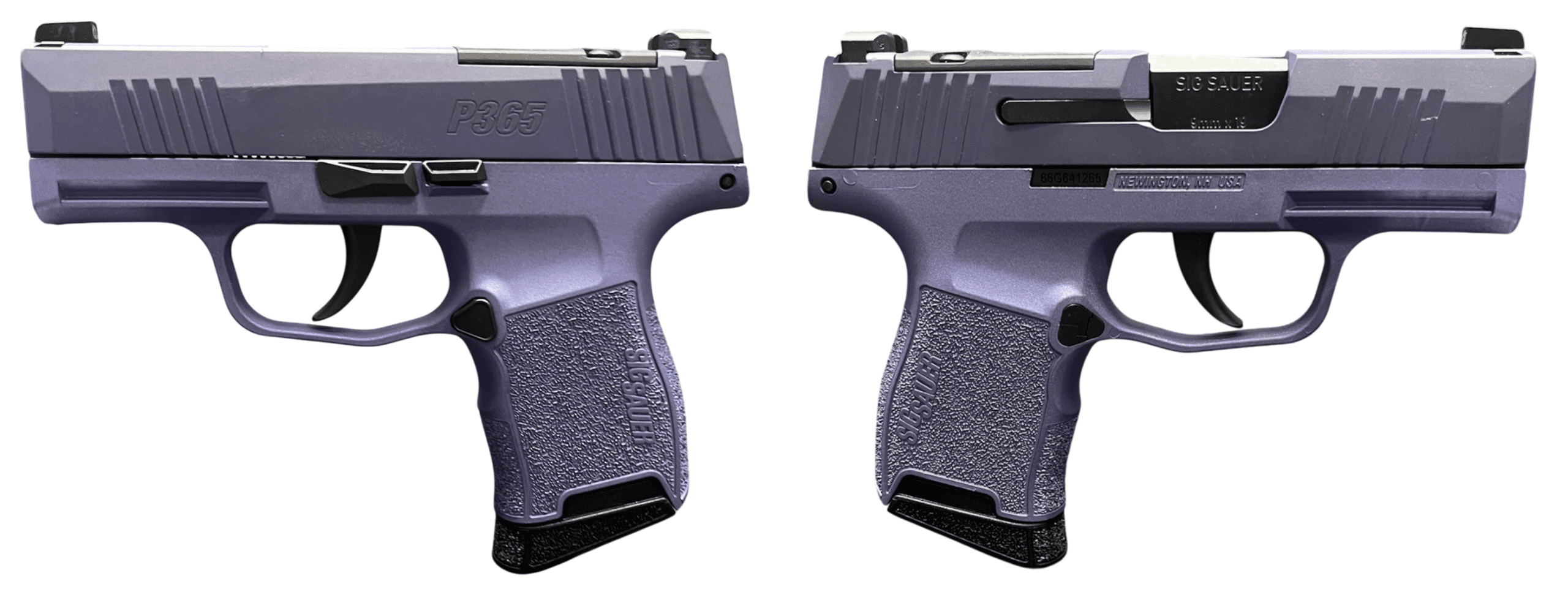 SIG SAUER P365 9MM PISTOL 3.10" OPTIC READY TWO TONE PURPLE 2-10RD