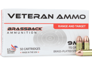 HYPERION BRASSBACK  9MM 115GR 50RD/BX 20BX/CS BRASS PLATED STEEL