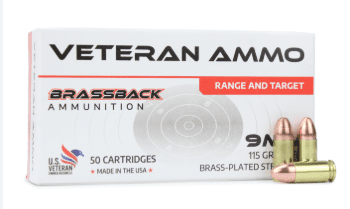 HYPERION BRASSBACK  9MM 115GR 50RD/BX 20BX/CS BRASS PLATED STEEL