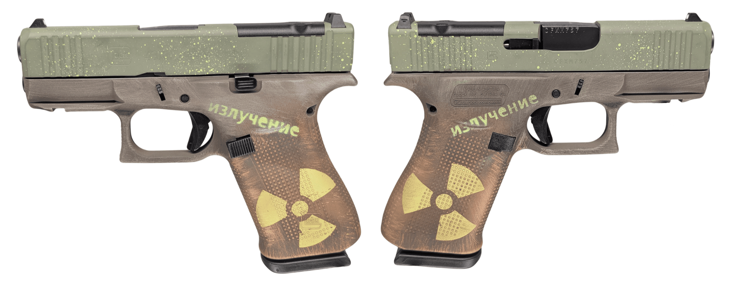 GLOCK 43X MOS DOOMSDAY 9MM PISTOL 3.39" FXD 5.5lb 2-10RD MAGS