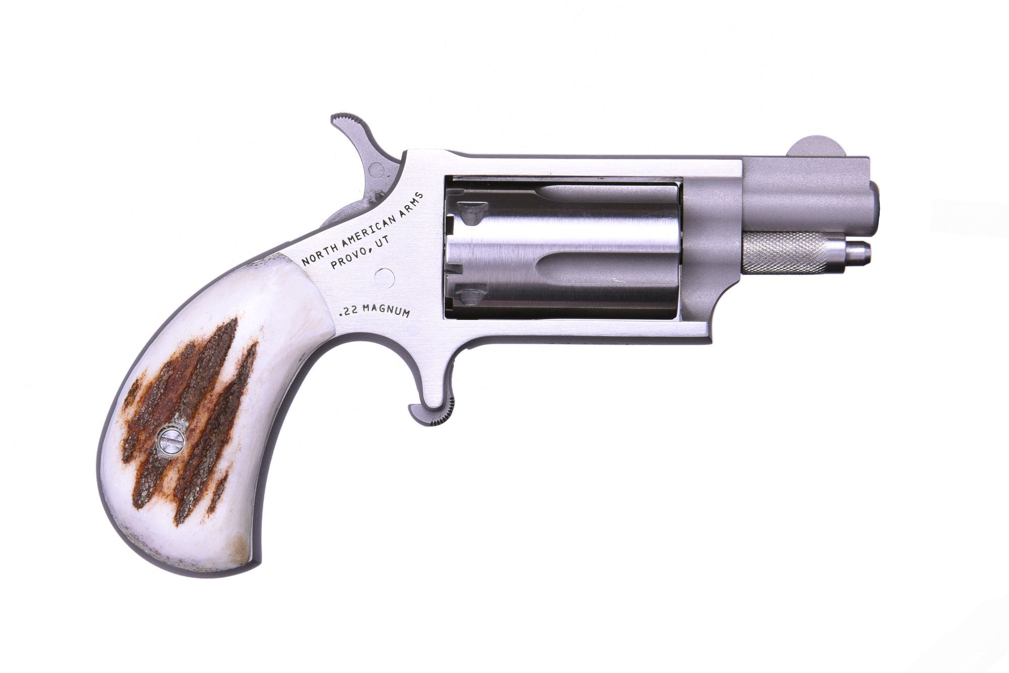 NORTH AMERICAN ARMS MINI 22MAG REV 1-1/8" SS/STAG#