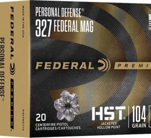 Federal 327 Federal Mag Ammunition Personal Defense P327HST1S 104 Grain HST Jacketed Hollow Point 20 Rounds