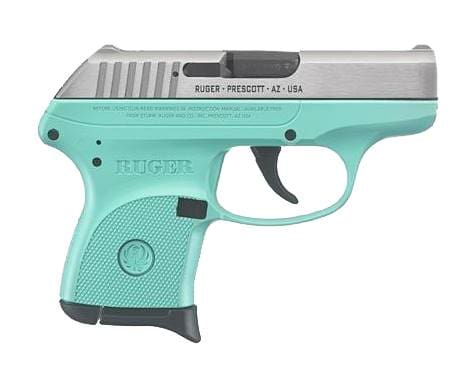 RUGER LCP 380ACP TURQUOISE/SS 6+1