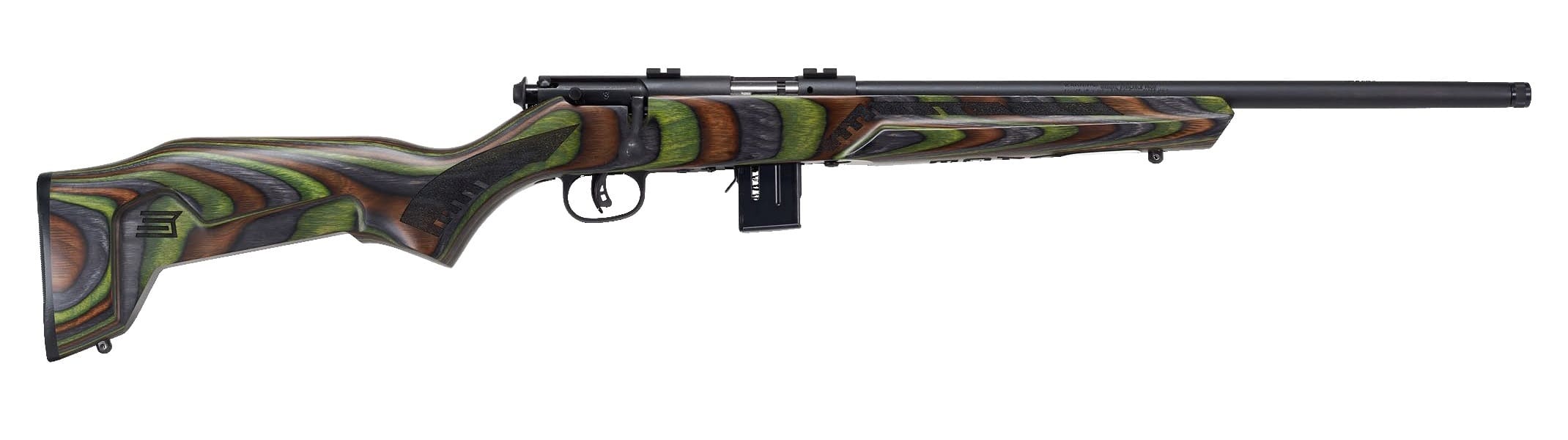 SAVAGE ARMS 93 BOLT 17HMR BL/GRN 18" TB