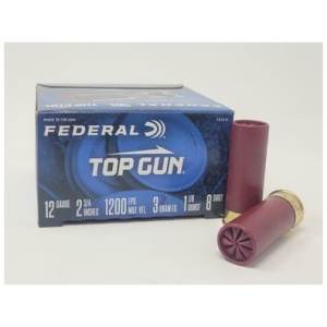 Federal 12 Gauge Ammunition Top Gun TG128 2-3/4" #8 1-1/8 Oz 250 rounds