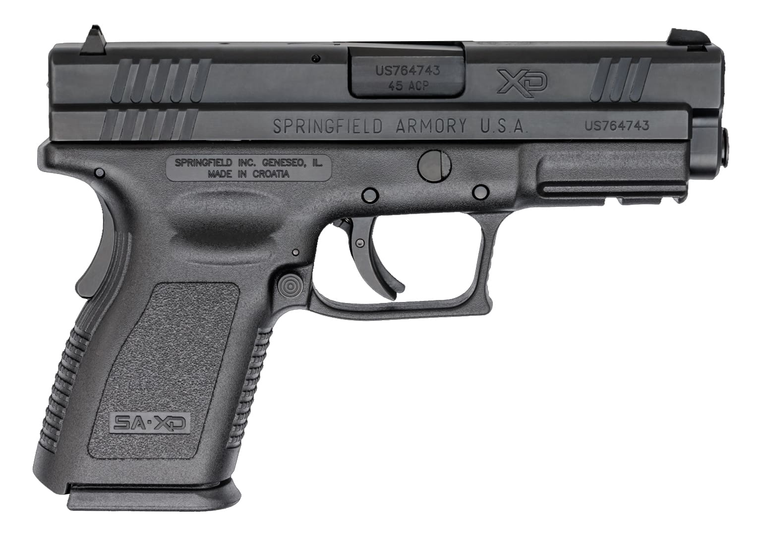 SPRINGFIELD ARMORY XD CMPCT 45ACP BLK 4" 10+1