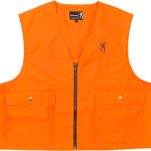 BROWNING JUNIOR SAFETY VEST - W/LOGO BLAZE ORANGE LARGE