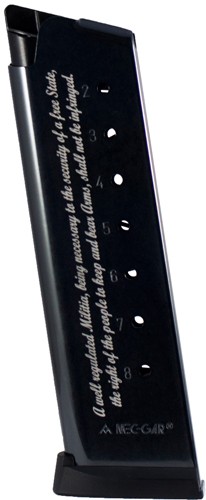 MEC-GAR MAGAZINE 1911 GOVT. - 45ACP 8RD BLUED 2ND AMENDMENT