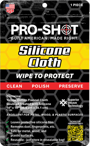 PRO SHOT SILICONE CLOTH - 14"X15"
