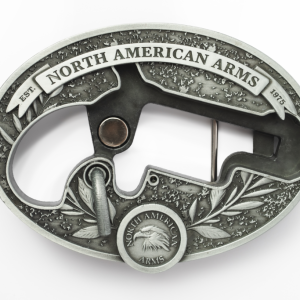NORTH AMERICAN ARMS LR OVAL ORNATE BELT BUCKLE