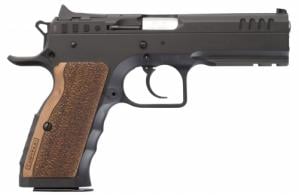 TANFOGLIO STOCK I 9MM 4.5" - 17RD BLACK WOOD GRIPS