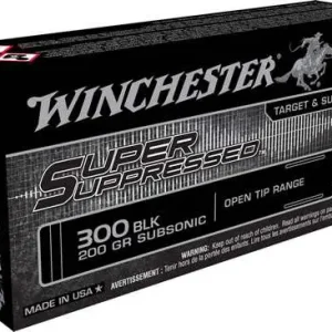 WINCHESTER SUPER SUPPRESSED 300BLK 200G SUBSONIC 20RD BX 200RD CASE