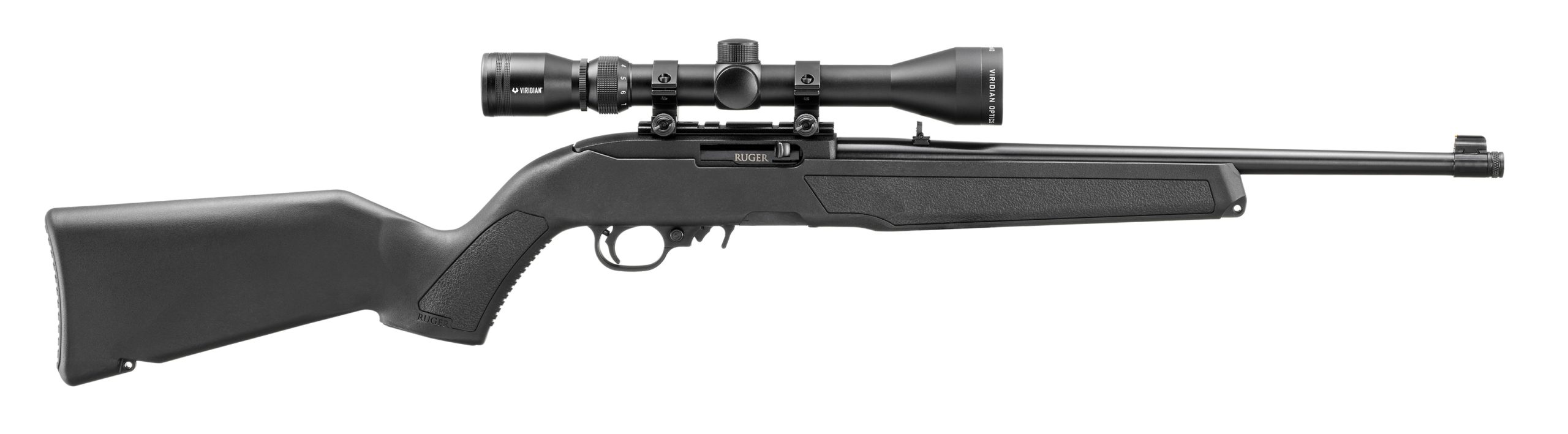 RUGER 10/22 CARB 22LR BL/SYN SCPE TB