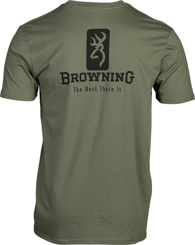 BROWNING SS T-SHIRT EMBLEM - MILITARY GREEN XXLARGE